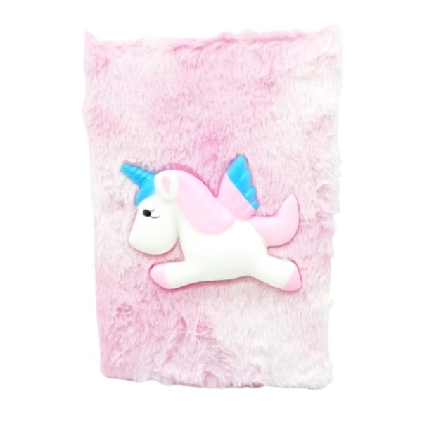 Fur Unicorn Squishy Diary for Girls - Birthday Gift, Return Gift