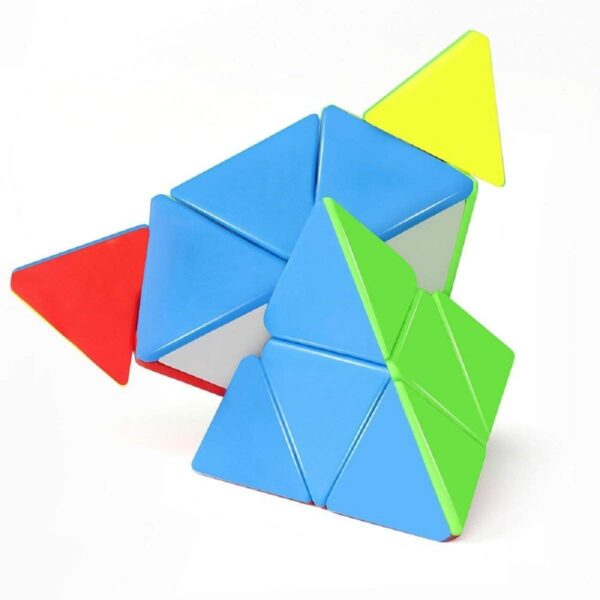 Stickerless Triangular Pyramid Puzzle Cube - Multicolor (Pack of 1) - Image 3