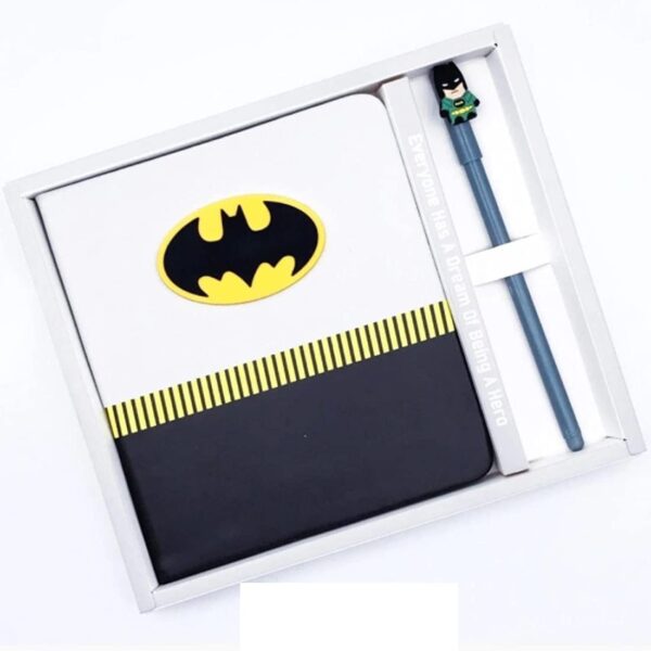 Superhero Series Bat Logo Notebook Diary - 80 Ruled Pages with Ball Pen, Birthday Gift for Kids - Image 4