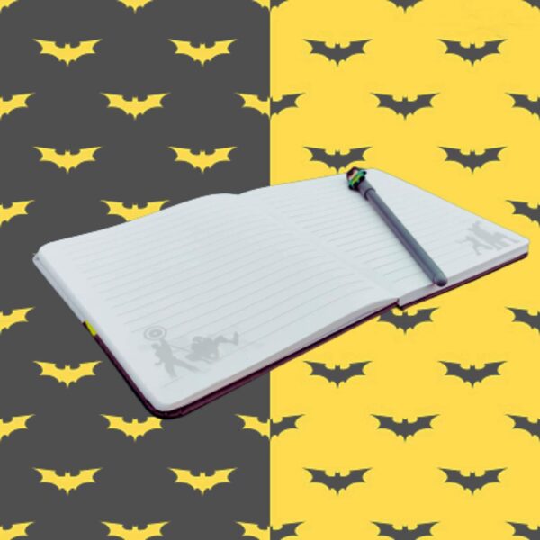 Superhero Series Bat Logo Notebook Diary - 80 Ruled Pages with Ball Pen, Birthday Gift for Kids - Image 2