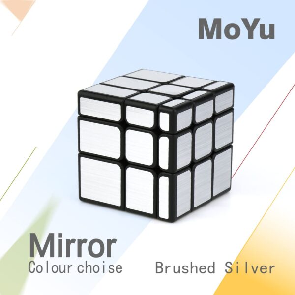 Moyu Meilong 3x3 Silver Mirror High-Speed Magic Puzzle Cube - Multicolor (Mfjs Silver Mirror) - Image 3