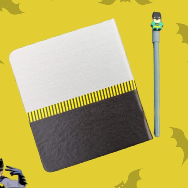 Superhero Series Bat Logo Notebook Diary - 80 Ruled Pages with Ball Pen, Birthday Gift for Kids - Image 3