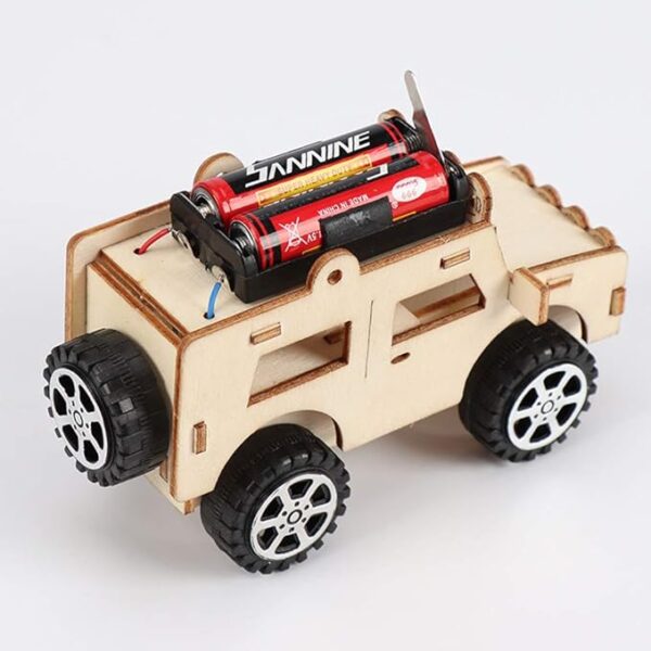 Mini Battery Powered DIY Car Kit Moving Jeep Shape - Image 6