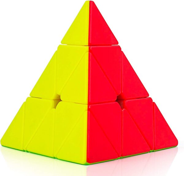 Stickerless Triangular Pyramid Puzzle Cube - Multicolor (Pack of 1)