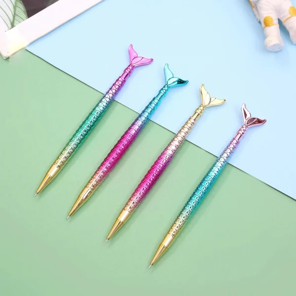 Metallic Rainbow Mermaid Tail Mechanical Pencil