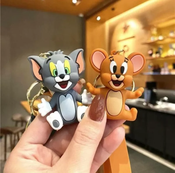 Pack of 2 - Tom and Jerry Keychains and Bag Charms for Kids | Birthday Party Return Gifts | Raksha Bandhan Gifts - Image 4